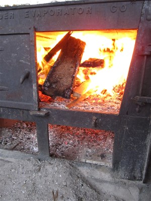 Fire box on evaporator 