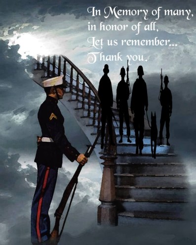 veterans on stairway to heaven in memory of many